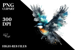 Grungy Bird Splashes PNG Product Image 2