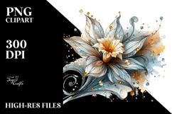 Detailed Daffodil Clipart Product Image 2