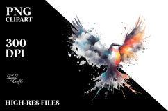 Colorful Bird with Splashes Product Image 2