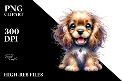 Happy Cocker Spaniel, Vibrant PNG Product Image 2