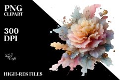 Glossy Pastel Carnation | Sublimation | Clipart Product Image 3