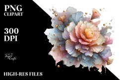 Glossy Pastel Carnation | Sublimation | Clipart Product Image 1