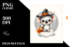 Retro Halloween Koala PNG Product Image 2
