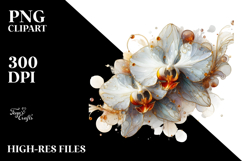 Detailed Orchid Clipart Product Image 2