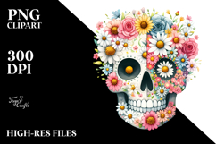 Skull made of Flowers Product Image 2