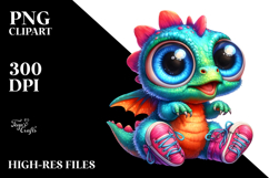 Vibrant Crazy Eyes Baby Dinosaur Product Image 2