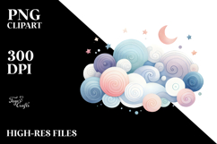 Simple Smiling Cloud, Vibrant PNG Product Image 2