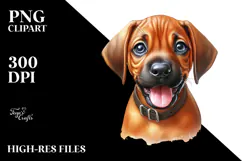 Happy Baby Rhodesian Ridgeback PNG Product Image 2