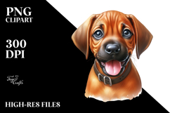 Watercolor Baby Rhodesian Ridgeback PNG Product Image 2