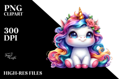 Vibrant Cute Unicorn PNG Product Image 2