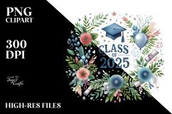 Class of 2025 Watercolor | Sublimation | Clipart Product Image 3
