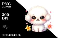 Cute Bichpoo Cartoon, PNG Product Image 2