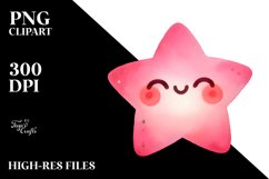 Simple PINKISH Star PNG Product Image 2
