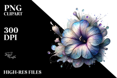 Watercolor Petunia Clipart Product Image 2