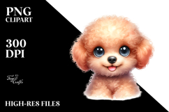 Watercolor Baby Poodle PNG Product Image 2