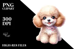 Cute Baby Poodle, PNG Product Image 2