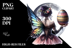 Gothic Fairy with Easter Egg PNG Product Image 2