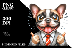 Cute Crazy Looking French Bulldog, Transparent PNG Product Image 2