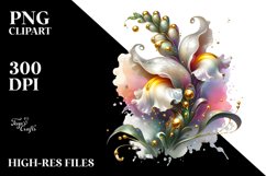 Shiny Abstract Snapdragon Clipart Product Image 3