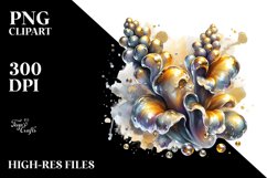Shiny Abstract Snapdragon Clipart Product Image 1