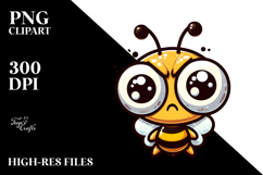 Mock Bee with Cross-Eyes PNG Product Image 2