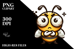Mock Bee with Cross-Eyes PNG Product Image 2