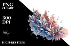 Stained Lobelia with Metalic Insertions PNG Product Image 2