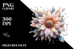 Abstract Sunflower PNG Product Image 2