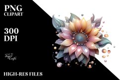 Abstract Sunflower PNG Product Image 2