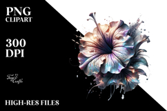 Artistic Shiny Petunia Clipart Product Image 2