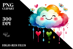 Colorful Smiling Cloud, High-Res PNG Product Image 2
