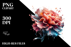Abstract Carnation PNG Product Image 2