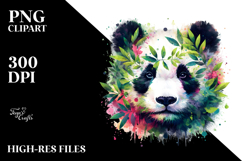 Abstract Vibrant Panda Product Image 2