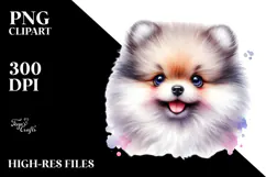 Happy Baby Pomeranian PNG Product Image 2