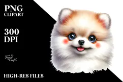 Happy Baby Pomeranian PNG Product Image 2