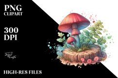 Mystical Celestial Mushroom Watercolor Product Image 3