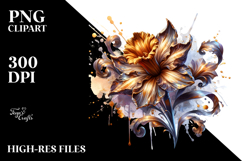 Detailed Shiny Daffodil Clipart Product Image 2