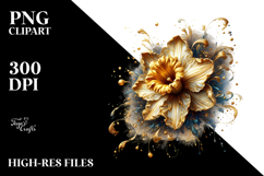 Detailed Shiny Daffodil Clipart Product Image 2