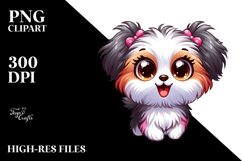 Colorful Cartoon Havanese Baby | Sublimation | Clipart Product Image 3
