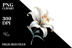 Lily Watercolor, PNG Product Image 2