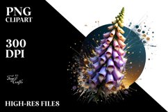 Abstract Foxglove PNG Product Image 2