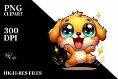 Cute Funny Cartoon Golden Retriever Product Image 1