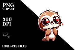 Innocent Sloth with Rolling Eyes PNG Product Image 2