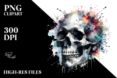 Splash Skull PNG Product Image 2