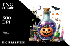 Funny Watercolor Whimsical Halloween Magic Potion, Product Image 2