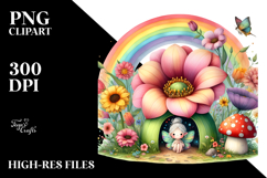 Illustration Fairy House Rainbow Product Image 2