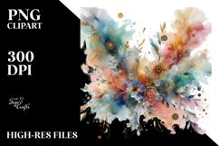 Abstract Vibrant Daisy Gold Product Image 2