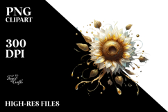 Golden Sunflower, Transparent PNG Product Image 2