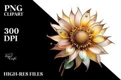 Sunflower Watercolor Splash PNG Product Image 2