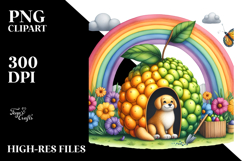 Illustration Dog House Rainbow Product Image 2